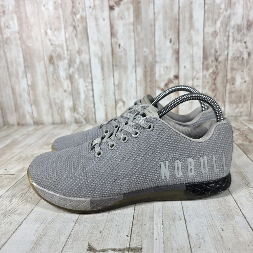 NOBULL Grey Mesh Trainers Women's Size‎ 7.5 Training Gym Shoes